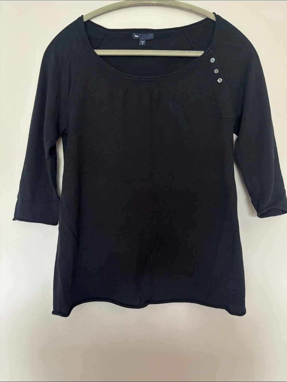 GAP Thin Sweater Top Black Small